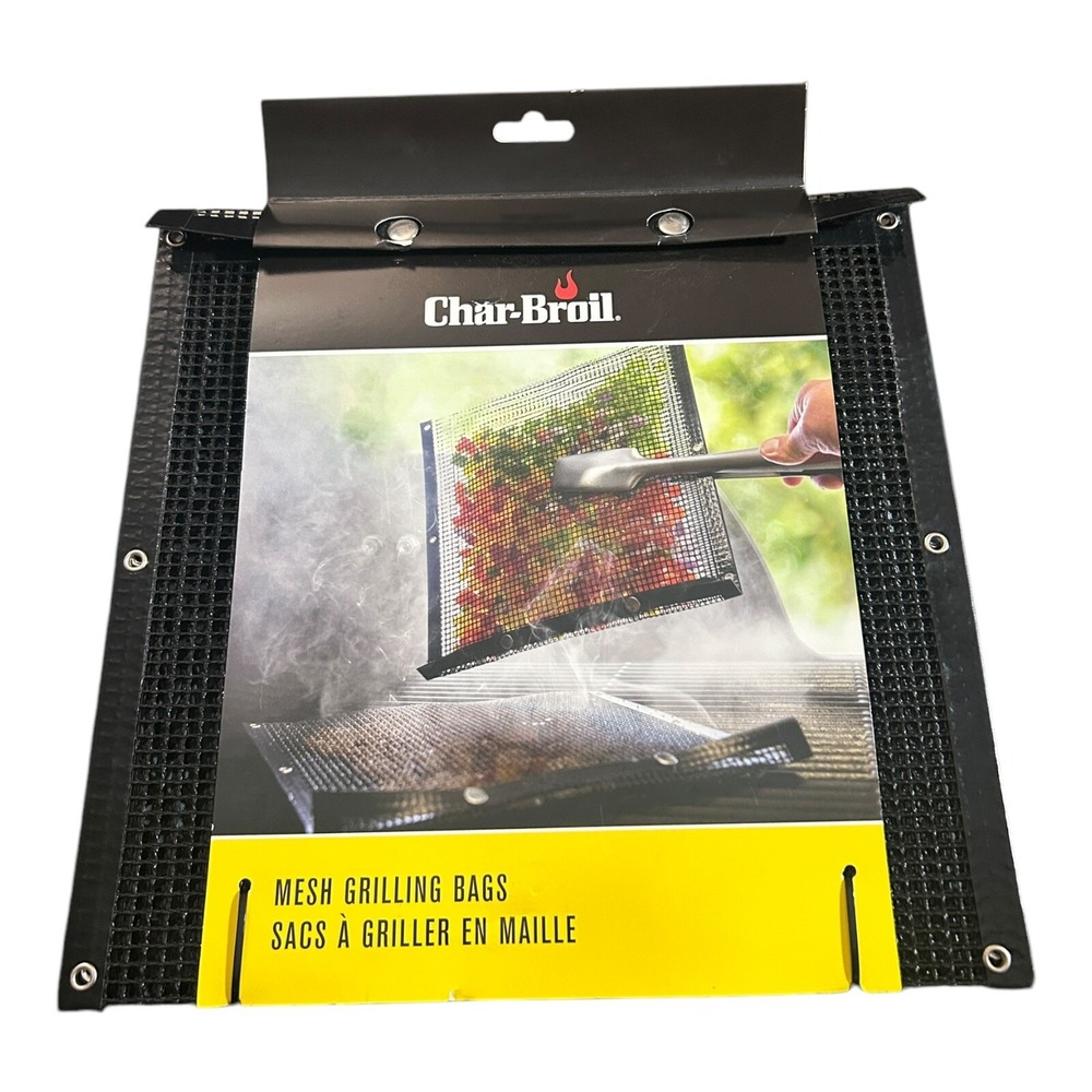 Char-Broil 2-Mesh Heatproof BBQ Grilling Bags - Vegetable Basket Bag